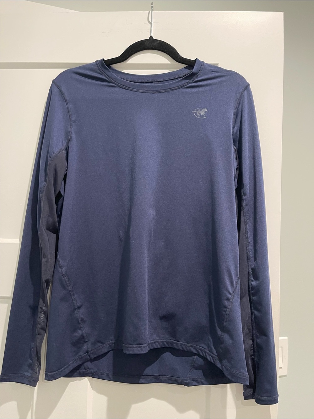 Piper Navy Blue Long Sleeve Performance Top